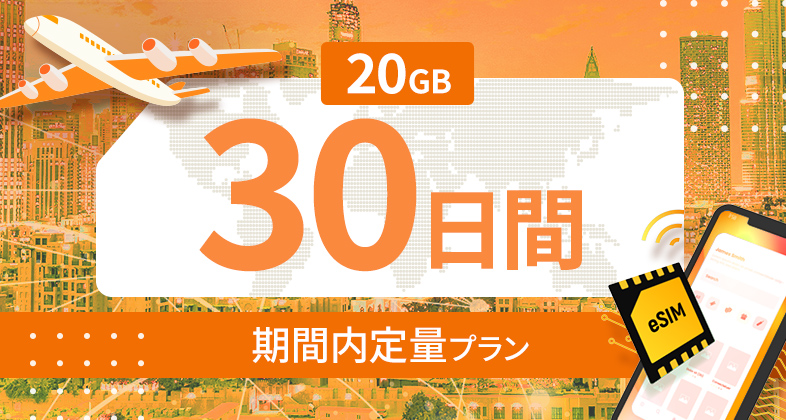 ヨーロッパ35カ国 20GB / 30日間